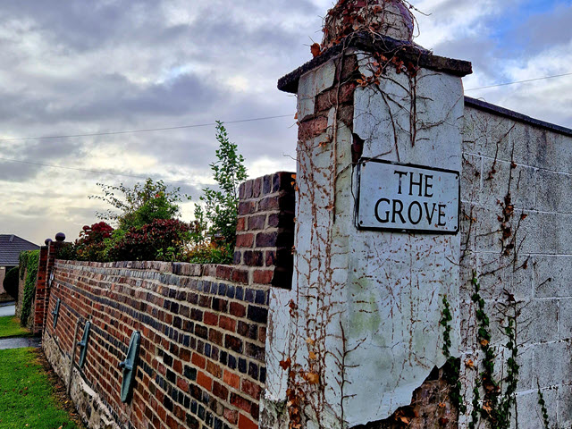 Grove House and outbuildings